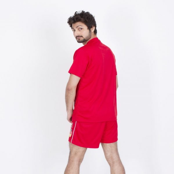 HAWK Men Sportswear Red Collection QuickDry Shirt with Short - Image 2